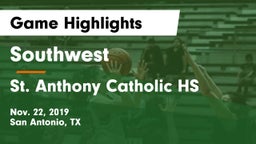 Southwest  vs St. Anthony Catholic HS Game Highlights - Nov. 22, 2019