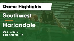 Southwest  vs Harlandale  Game Highlights - Dec. 5, 2019