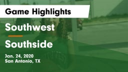 Southwest  vs Southside  Game Highlights - Jan. 24, 2020