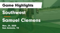 Southwest  vs Samuel Clemens  Game Highlights - Nov. 24, 2020
