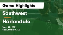 Southwest  vs Harlandale  Game Highlights - Jan. 12, 2021