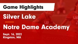 Silver Lake  vs Notre Dame Academy Game Highlights - Sept. 16, 2022