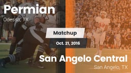 Matchup: Permian  vs. San Angelo Central  2016