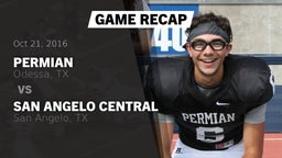 Recap: Permian  vs. San Angelo Central  2016
