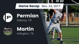 Recap: Permian  vs. Martin  2017