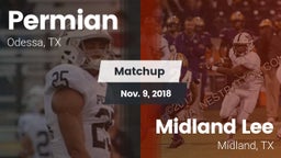 Matchup: Permian  vs. Midland Lee  2018