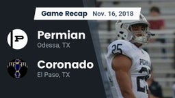 Recap: Permian  vs. Coronado  2018
