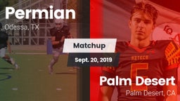 Matchup: Permian  vs. Palm Desert  2019