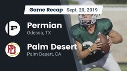 Recap: Permian  vs. Palm Desert  2019