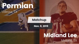 Matchup: Permian  vs. Midland Lee  2019