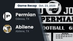 Recap: Permian  vs. Abilene  2020