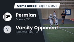 Recap: Permian  vs. Varsity Opponent  2021