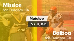 Matchup: Mission vs. Balboa  2016