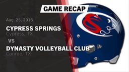 Recap: Cypress Springs  vs. Dynasty Volleyball Club 2016