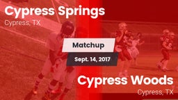 Matchup: Cypress Springs vs. Cypress Woods  2017