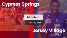Matchup: Cypress Springs vs. Jersey Village  2017