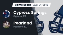 Recap: Cypress Springs  vs. Pearland  2018