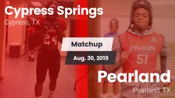 Matchup: Cypress Springs vs. Pearland  2019