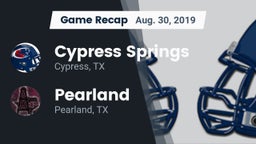 Recap: Cypress Springs  vs. Pearland  2019