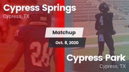 Matchup: Cypress Springs vs. Cypress Park   2020
