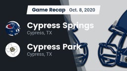 Recap: Cypress Springs  vs. Cypress Park   2020