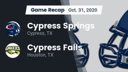 Recap: Cypress Springs  vs. Cypress Falls  2020