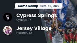 Recap: Cypress Springs  vs. Jersey Village  2022