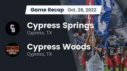 Recap: Cypress Springs  vs. Cypress Woods  2022