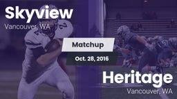 Matchup: Skyview  vs. Heritage  2016