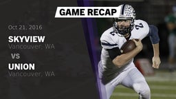 Recap: Skyview  vs. Union  2016