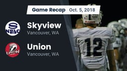 Recap: Skyview  vs. Union  2018