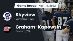 Recap: Skyview  vs. Graham-Kapowsin  2022