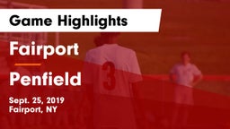 Fairport  vs Penfield  Game Highlights - Sept. 25, 2019