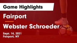 Fairport  vs Webster Schroeder  Game Highlights - Sept. 14, 2021