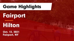 Fairport  vs Hilton  Game Highlights - Oct. 12, 2021