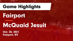 Fairport  vs McQuaid Jesuit  Game Highlights - Oct. 28, 2021