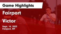 Fairport  vs Victor  Game Highlights - Sept. 14, 2023