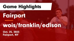 Fairport  vs wois/franklin/edison Game Highlights - Oct. 25, 2023