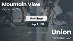 Matchup: Mountain View High vs. Union  2016