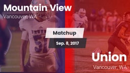 Matchup: Mountain View High vs. Union  2017