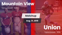 Matchup: Mountain View High vs. Union  2018