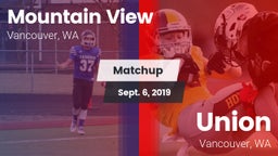 Matchup: Mountain View High vs. Union  2019