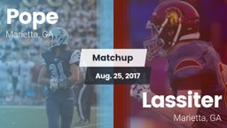 Matchup: Pope  vs. Lassiter  2017