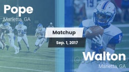 Matchup: Pope  vs. Walton  2017