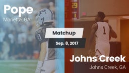 Matchup: Pope  vs. Johns Creek  2017