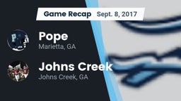 Recap: Pope  vs. Johns Creek  2017