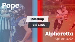 Matchup: Pope  vs. Alpharetta  2017
