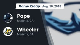 Recap: Pope  vs. Wheeler  2018