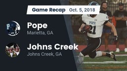 Recap: Pope  vs. Johns Creek  2018