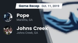 Recap: Pope  vs. Johns Creek  2019